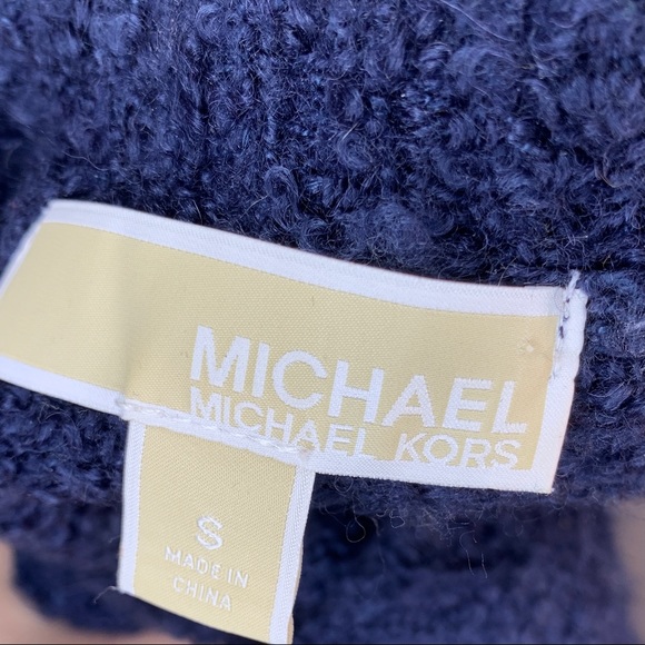 MICHAEL Michael Kors V-Neck Blue Knit Sweater - Picture 4 of 5